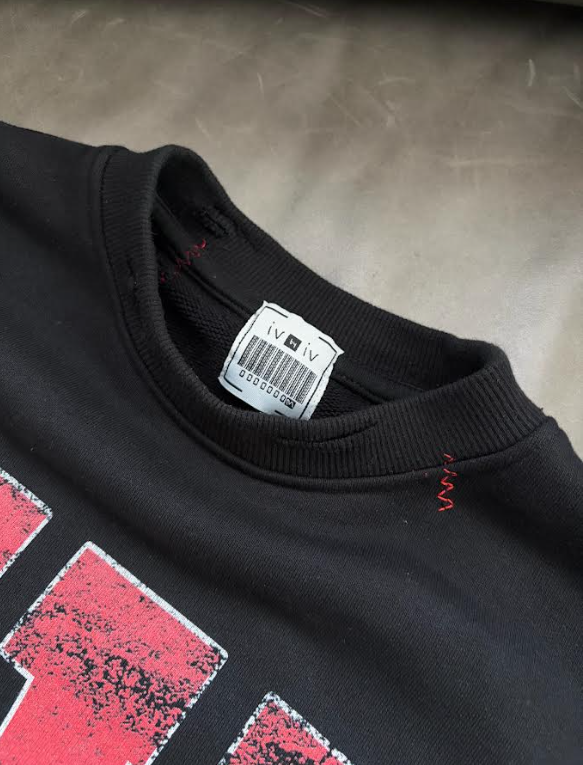 "BLK SWAN" Collegiate Crewneck